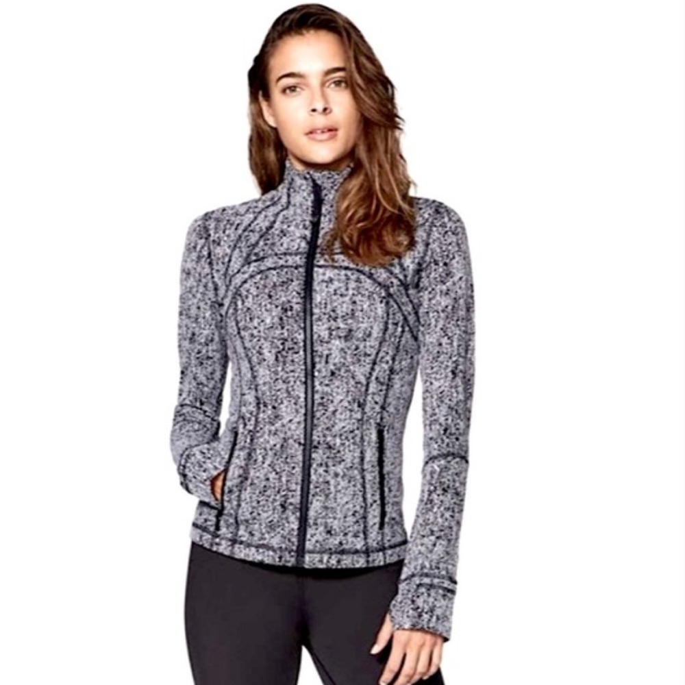 Rare Lululemon Define Jacket Black and White Starlight - Size 6 - Picture 8 of 16